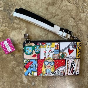Brighton Glam Girl Crossbody Pouch Purse Handbag Tom Clancy Art NWT $100